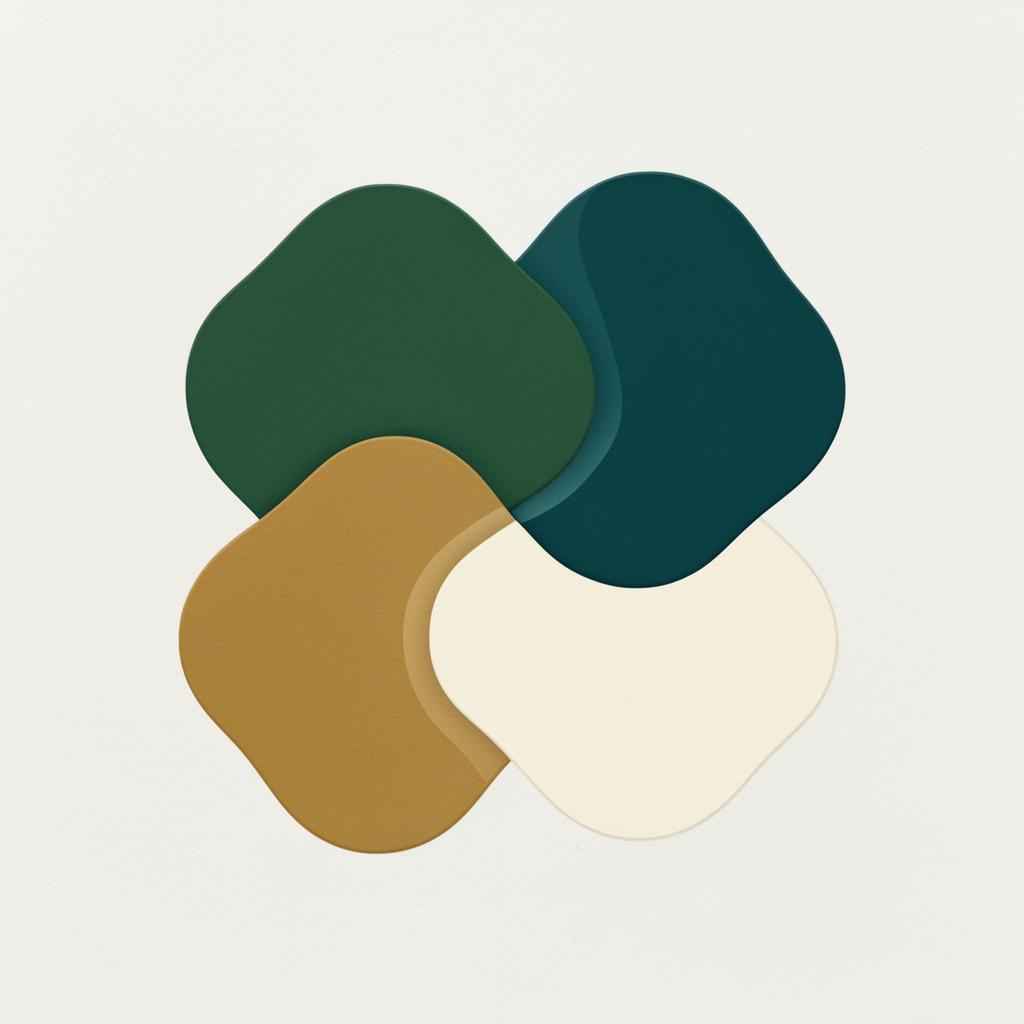 Four interlocking organic shapes representing the four behavioural dimensions